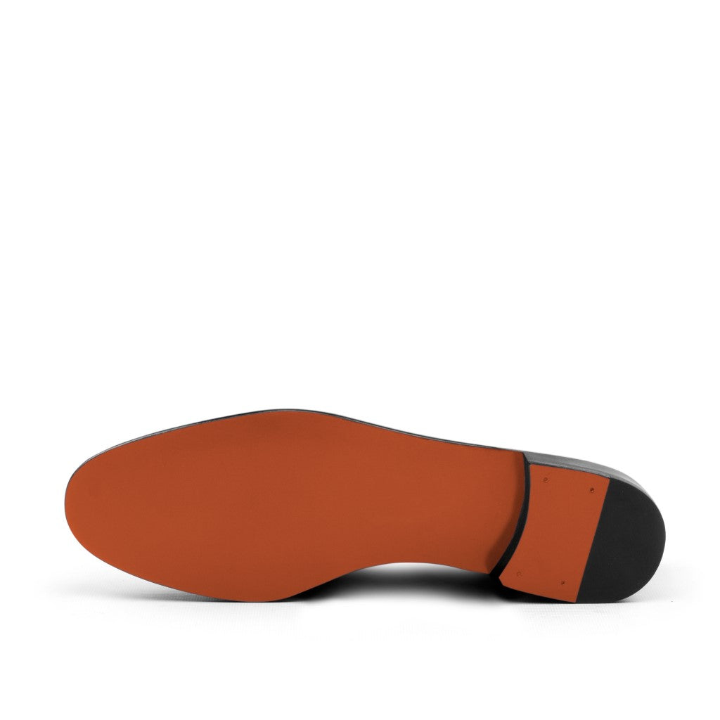 RANDOLPH BROWN CROC LOAFERS