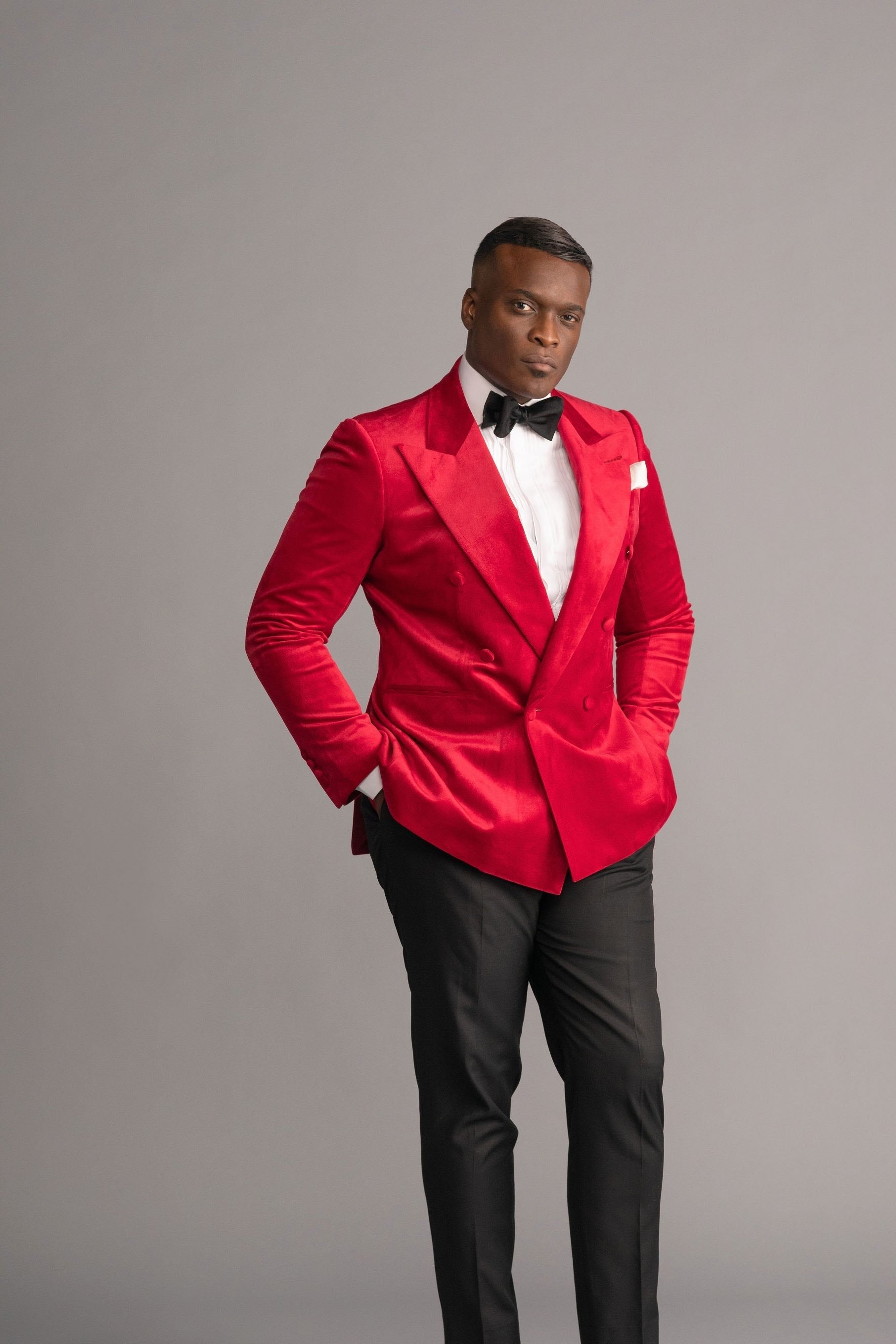 VELVET YULANN SMOKE DINNER JACKET